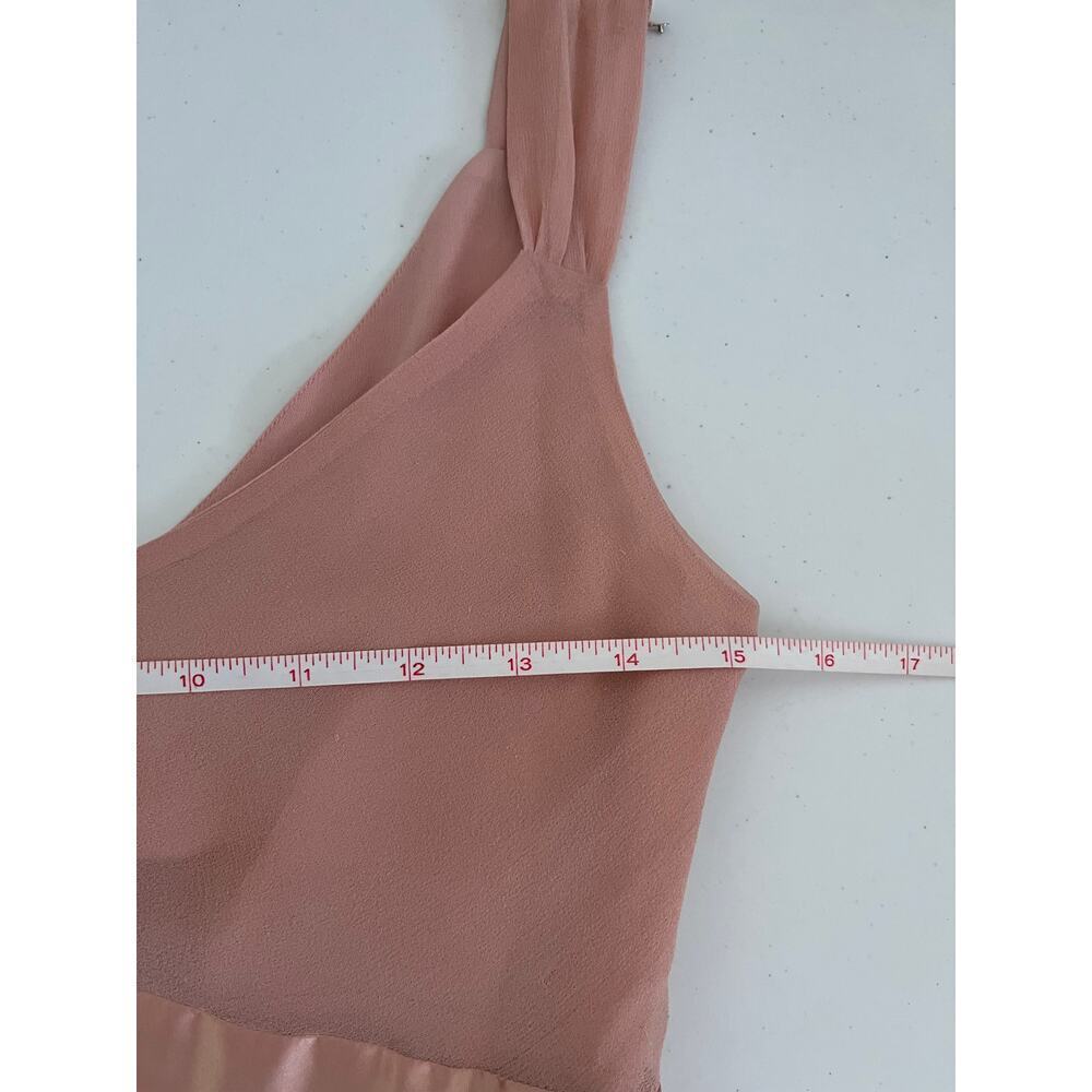Ethereal Y2K 100% Silk Fairy Romantic Babydoll Formal Midi Dress Pink Small - Picture 5 of 13